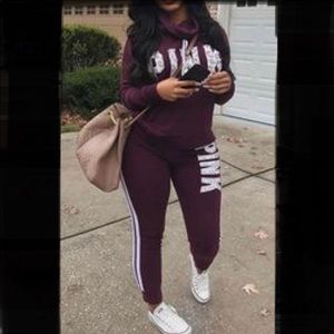 PINK Victoria’s Secret reflective cheetah set.